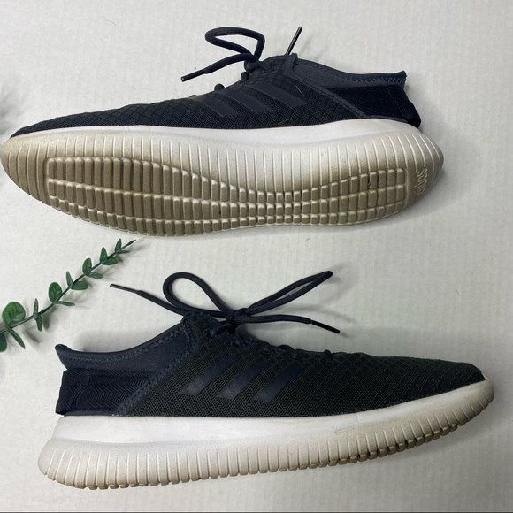 Adidas cloudfoam QT FLEX black blue white sneakers size 9 - Picture 5 of 10